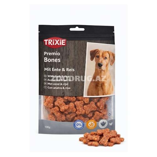 TRIXIE PREMIO BONES WITH DUCK&RICE 80G