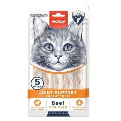 WANPY LİCKABLE CAT TREATS JOINT SUPPORT BEEF&CHICKEN