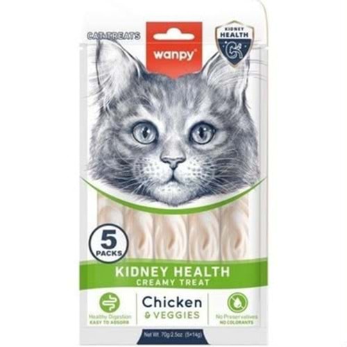 WANPY LİCKABLE CAT TREATS KIDNEY HEALTH CHICKEN&VEGGIES
