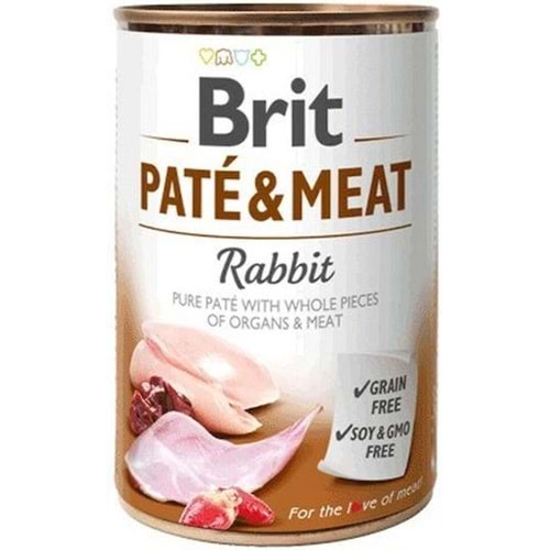 BRİT CARE PATE&MEAT RABBİT 800G