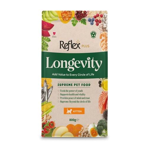 REFLEX PLUS LONGEVİTY CAT KİTTEN 800GR
