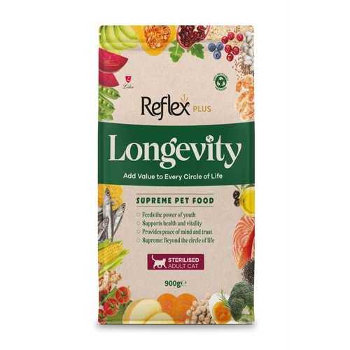 REFLEX PLUS LONGEVİTY ADULT CAT STERILIZES 900GR