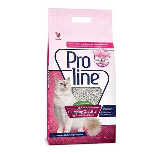 PROLINE CAT LITTER BABY POWDER 10LT