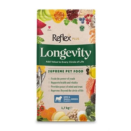REFLEX PLUS LONGEVITY MINI SMALL BREED PUPPY 1700G
