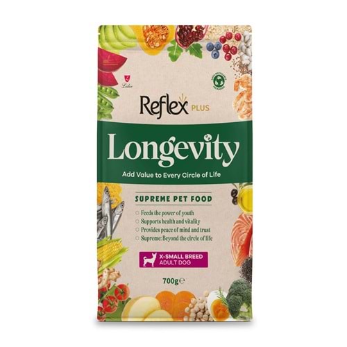 REFLEX PLUS LONGEVITY XS BREED ADULT DOG 700G