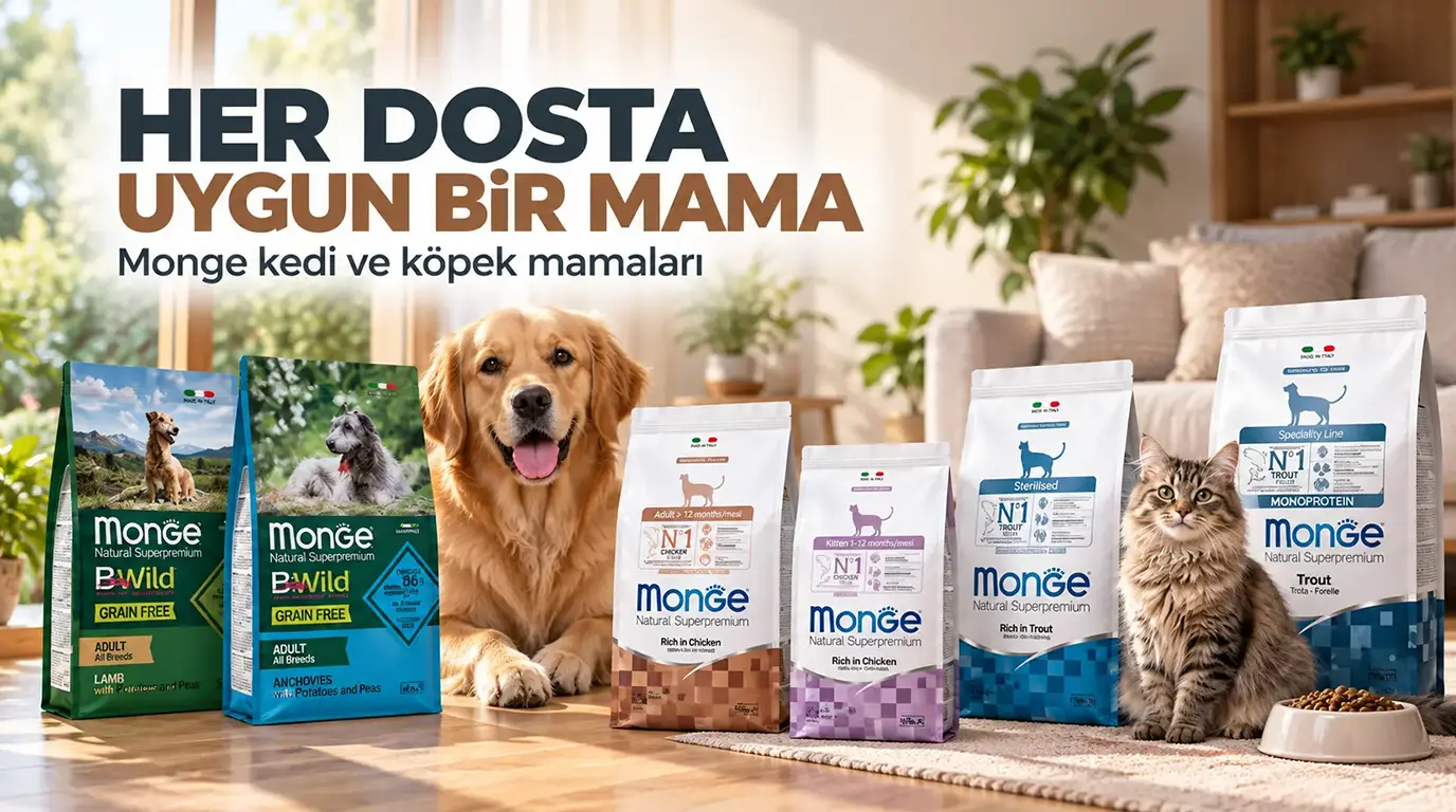 Kıbrıs Monge Kedi Köpek Maması