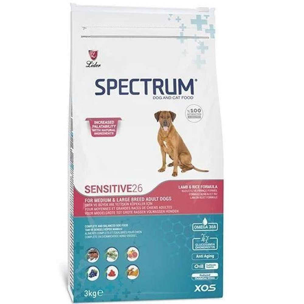 SPECTRUM SENSİTİVE26 M&L LAMB 3KG