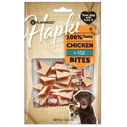 HAPKI CHICKEN&FISH BITES 85G