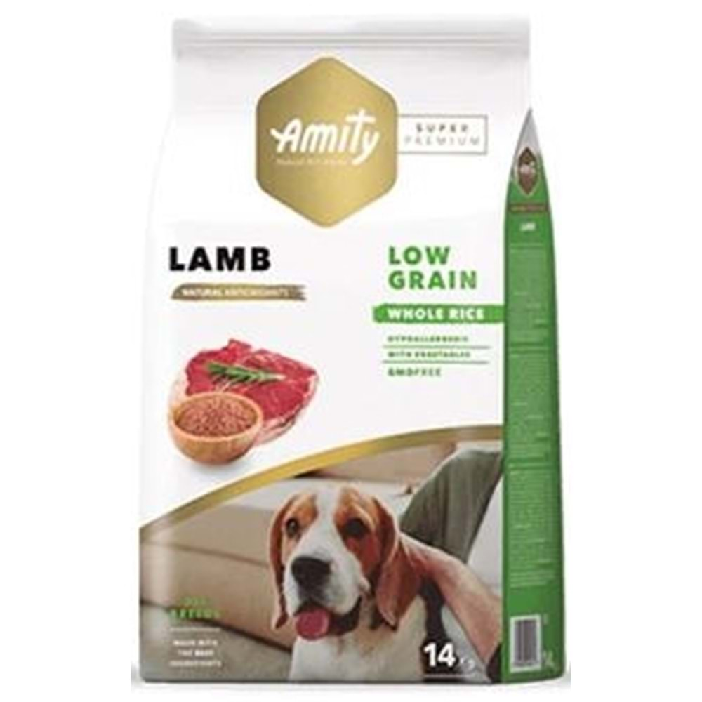 AMITY LOW GRAIN ADULT LAMB 4KG