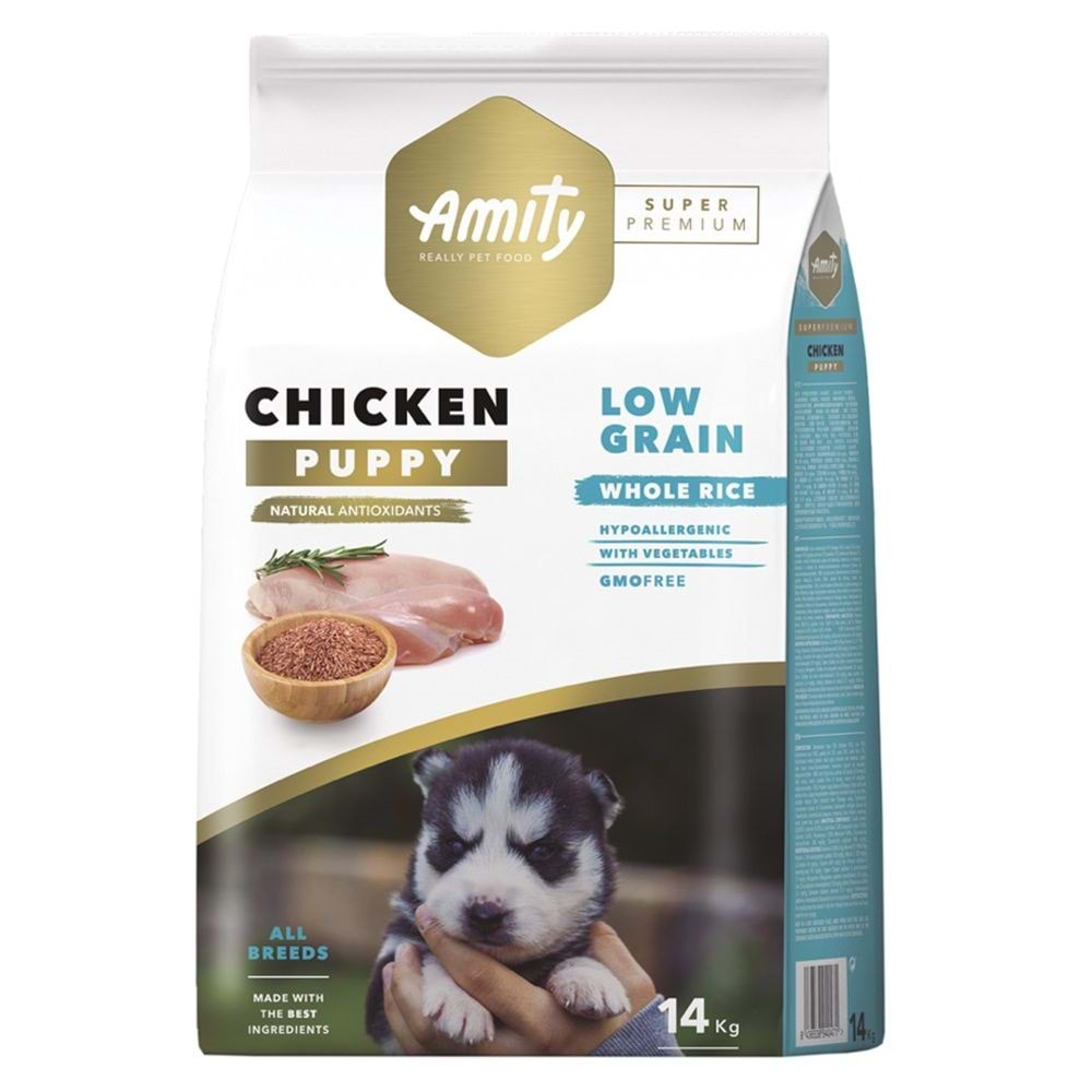 AMITY LOW GRAIN CHICKEN PUPPY 14KG