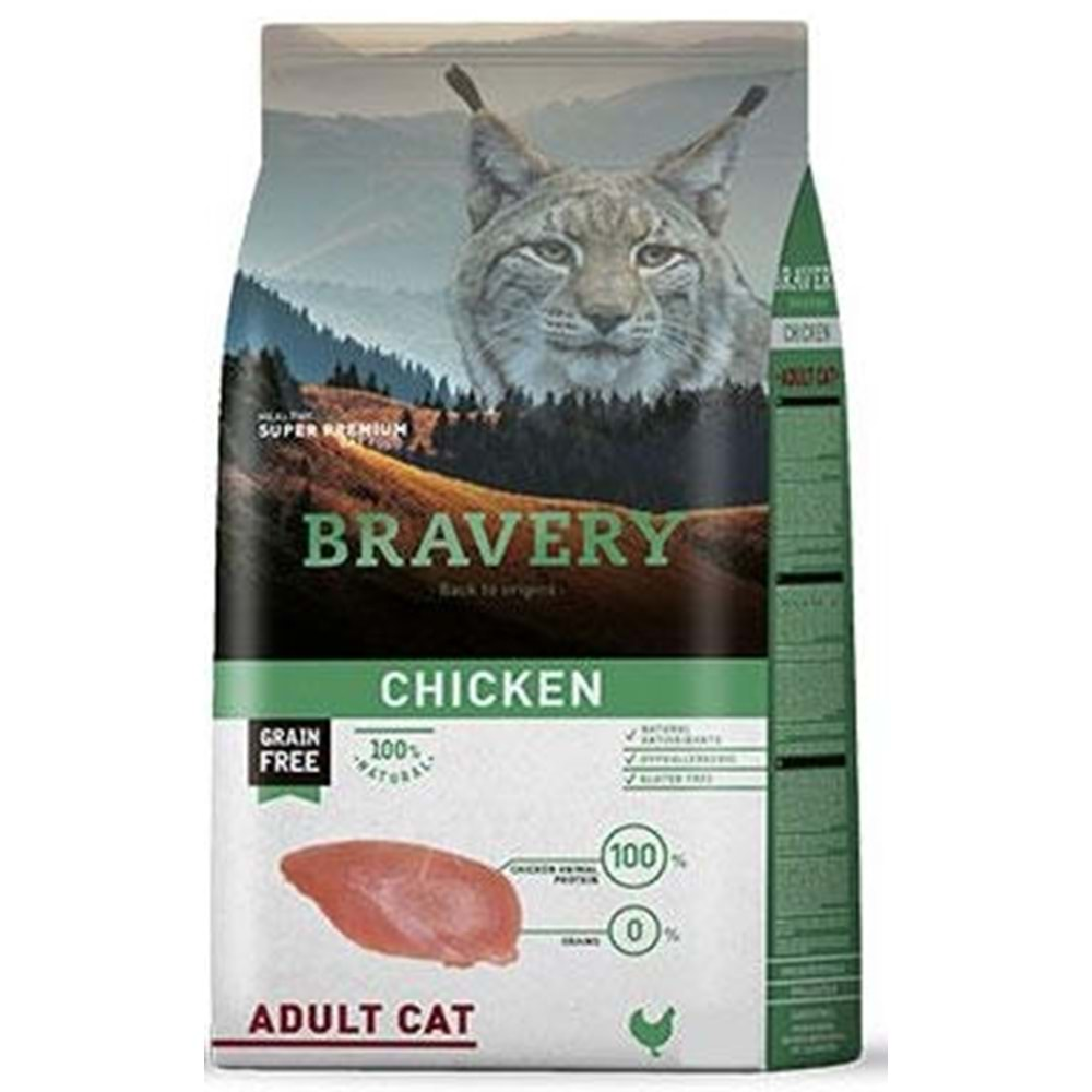 BRAVERY ADULT CHICKEN CAT 2KG