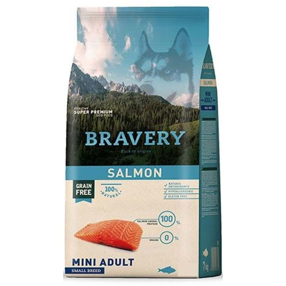 BRAVERY MINI ADULT SALMON 2KG