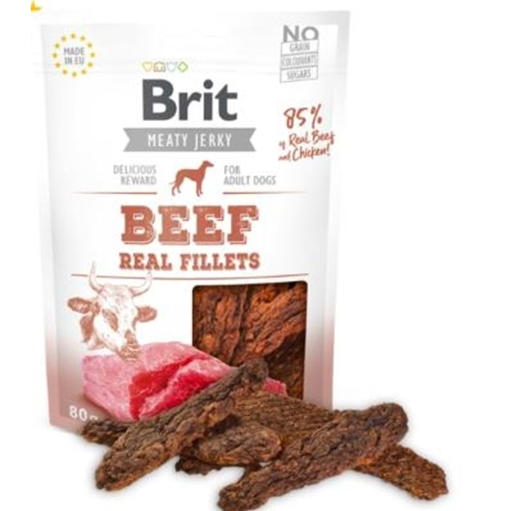 BRİT JERKY BEEF FİLLETS 80G