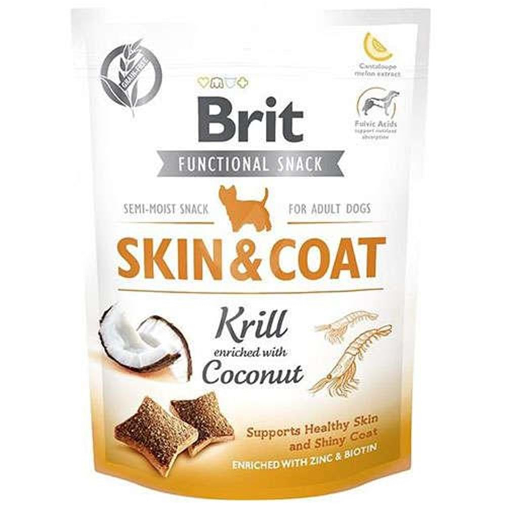 BRİT CARE FUNCTİONAL SNACK SKİN COAT KRİLL 150G