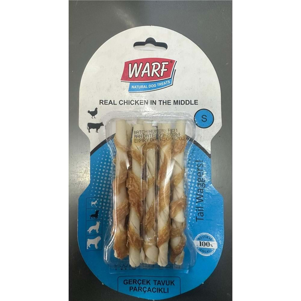 WARF TAVUKLU BURGU KEMİK 12CM-10LU 90GR