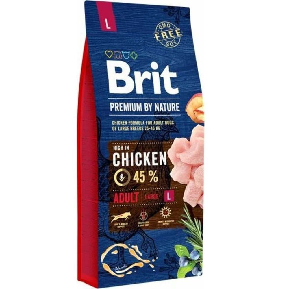 BRİT PREMİUM BY NATURE CHICKEN ADULT LARGE 15KG