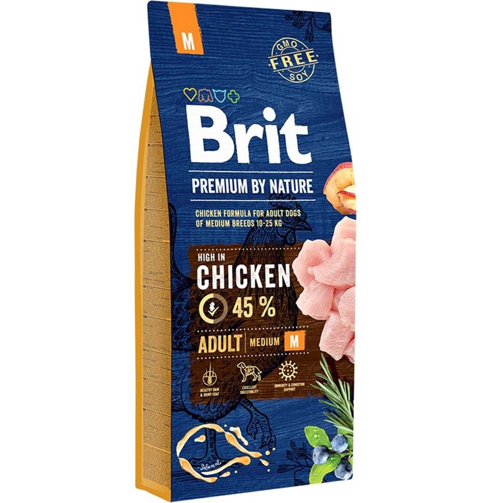 BRİT PREMIUM BY NATURE CHICKEN ADULT MEDIUM 15KG