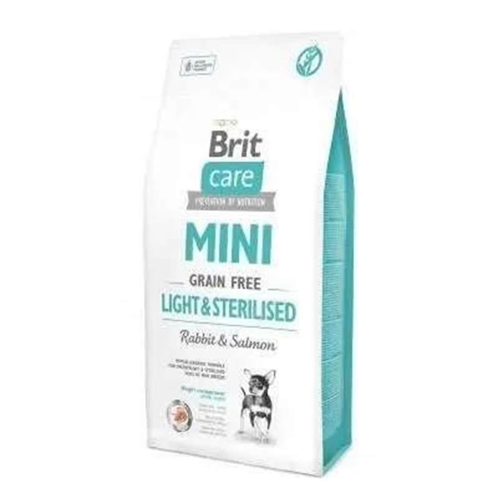 BRİT CARE MİNİ GRAİN FREE LİGHT STERLISED 2KG