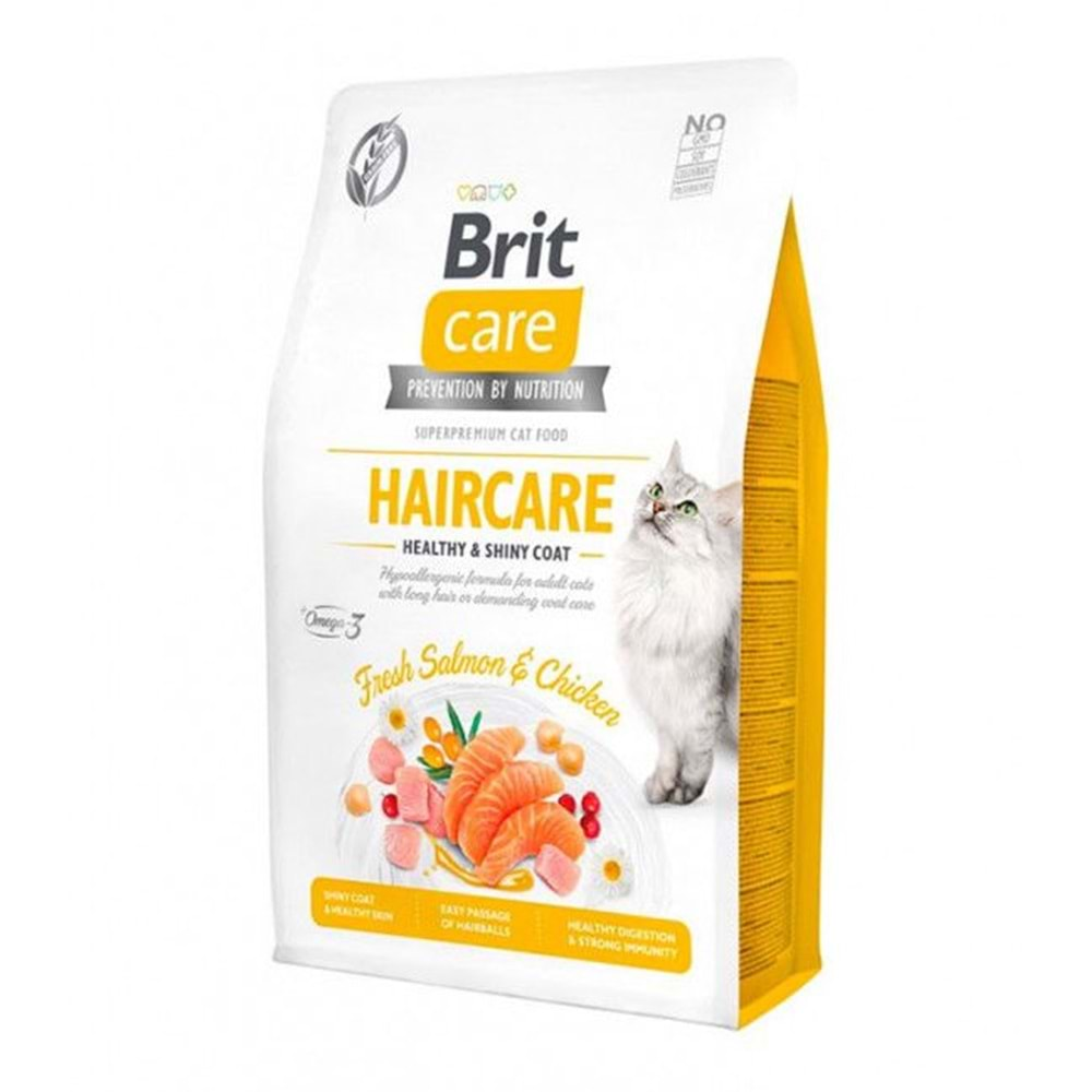 BRİTCARE CAT GRAİNFREE HAİRCARE HEALTY & SHİNY COAT 2KG