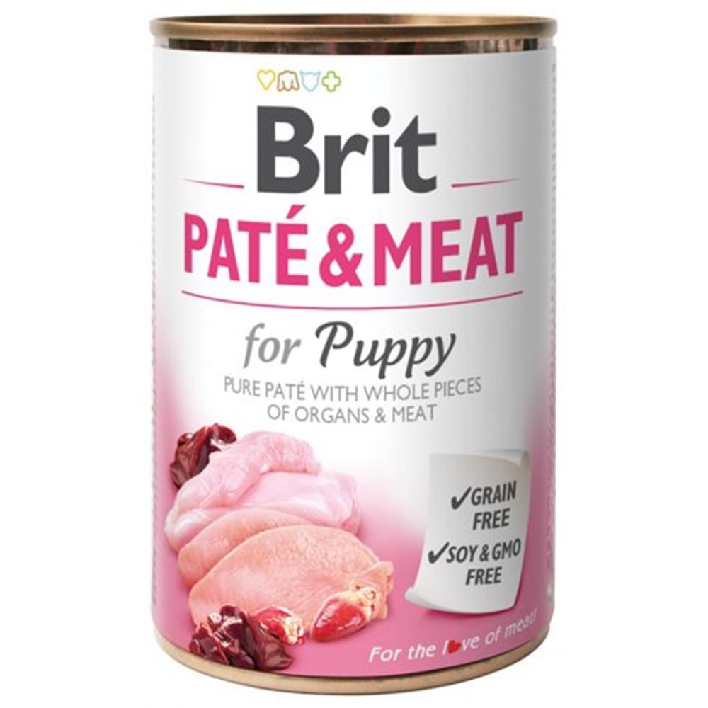 BRIT CARE PATE &MEAT PUPPY CHICKEN-TURKEY 400G