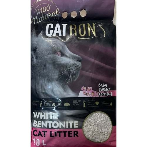 CATRON BEBEK PUDRALI KEDİ KUMU 10L