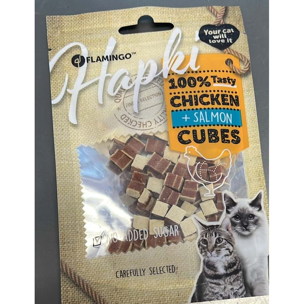 HAPKI CUBES WITH CHICKEN AND SALMON 50G