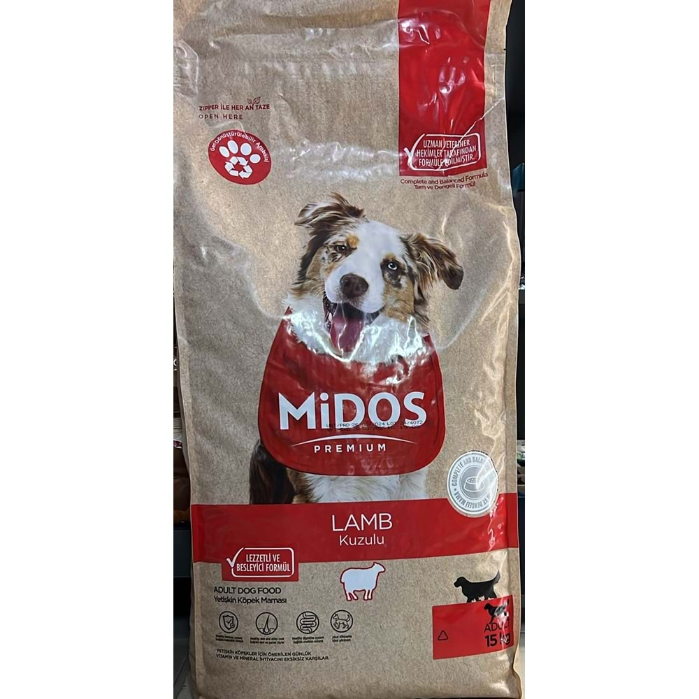 MİDOS LAMB RİCE ADULT 15KG