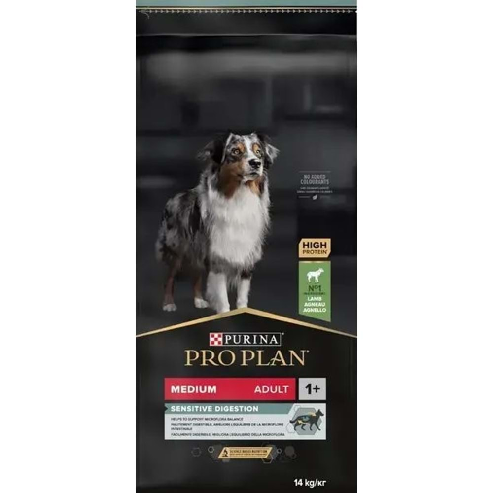 PROPLAN MEDIUM ADULT DOG SENSITIVE DIGESTION LAMB 14KG