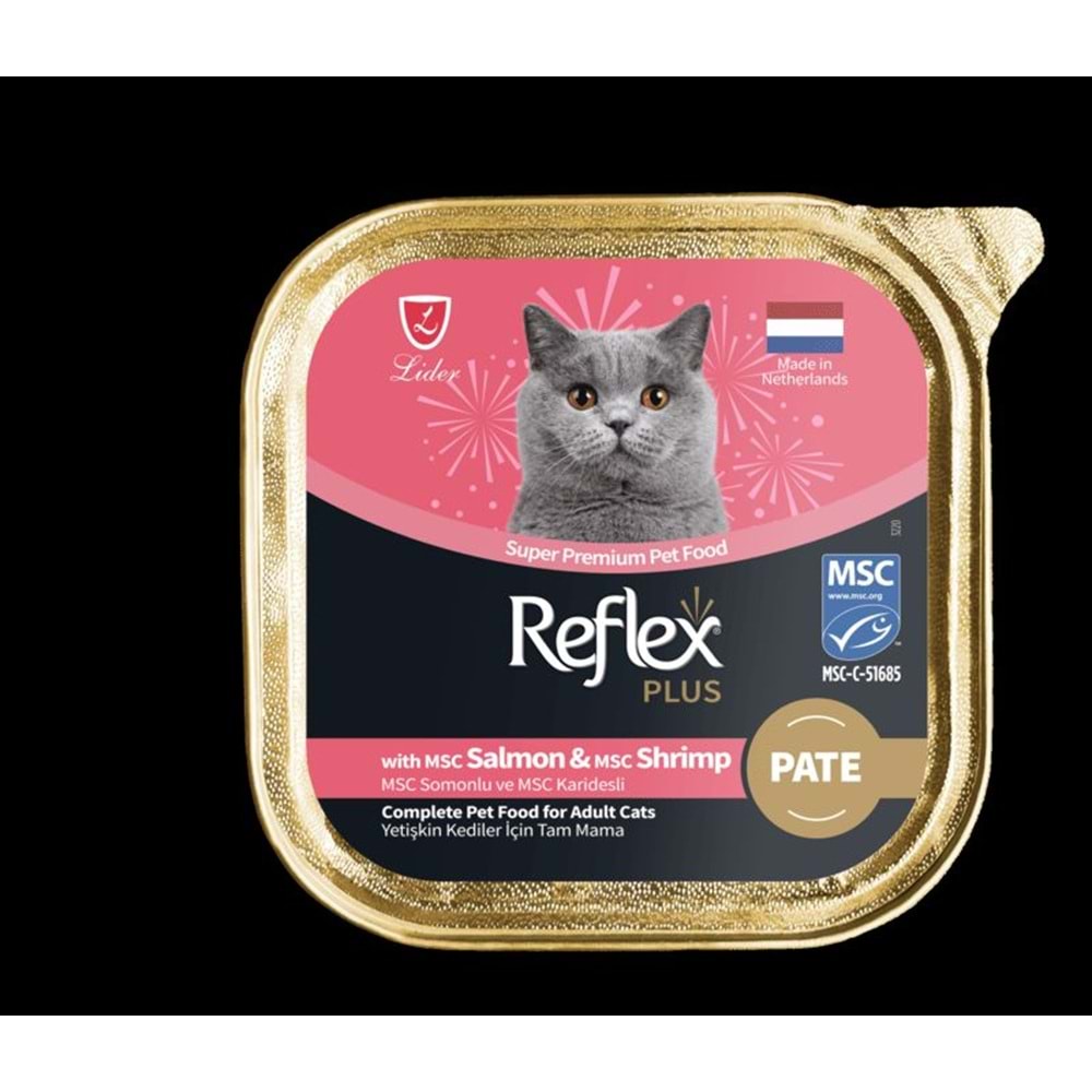 REFLEX PLUS SOMON VE KARİDESLİ PATE 85GR
