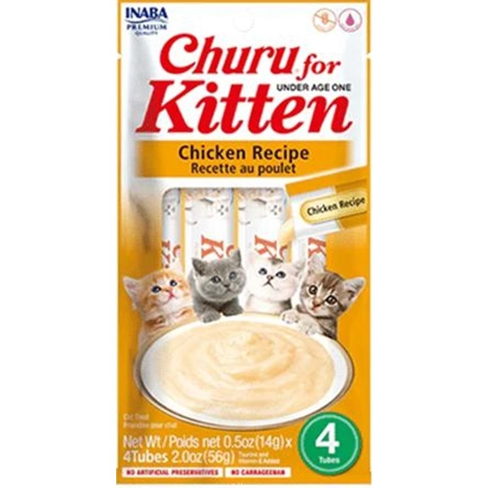 CHURU KITTEN CHICKEN 4X14G
