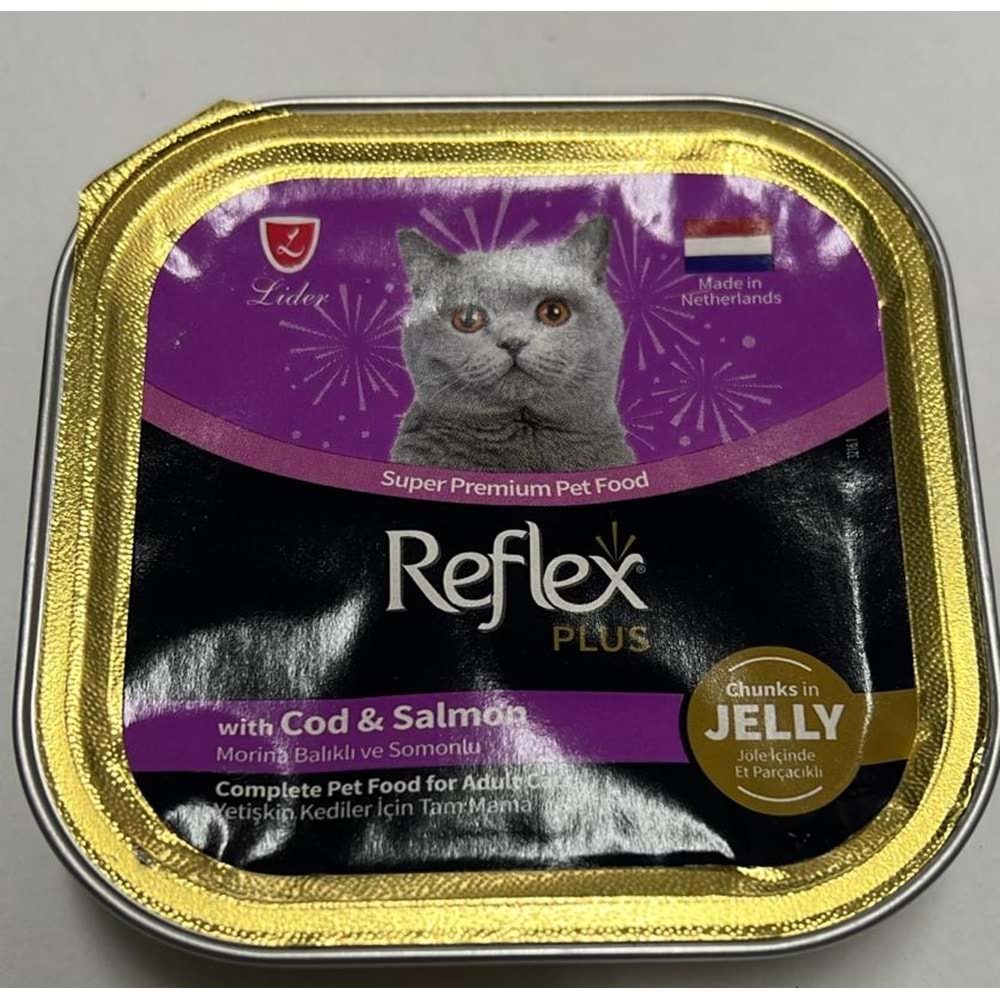 REFLEX PLUS MARINA BALIKLI SALMONLU CAT 85GR