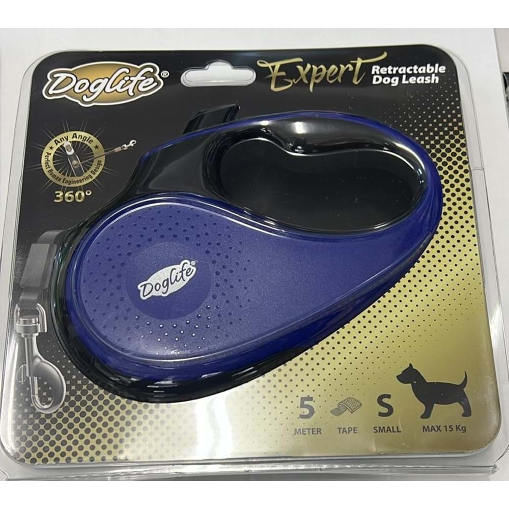 DOGLIFE GEZDİRME 5 METRE MAVİ (S)
