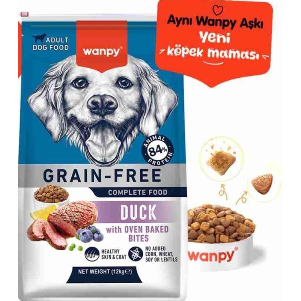 WANPY GRAIN FREE DOG DUCK 12KG