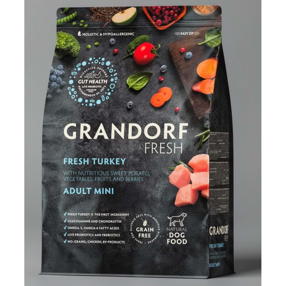 GRANDORF FRESH TURKEY ADULT MINI 1KG