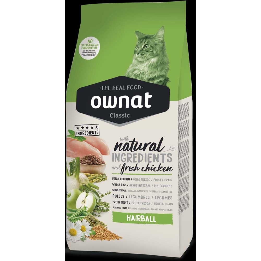 OWNET CLASSIC HAIRBALL CAT 4KG