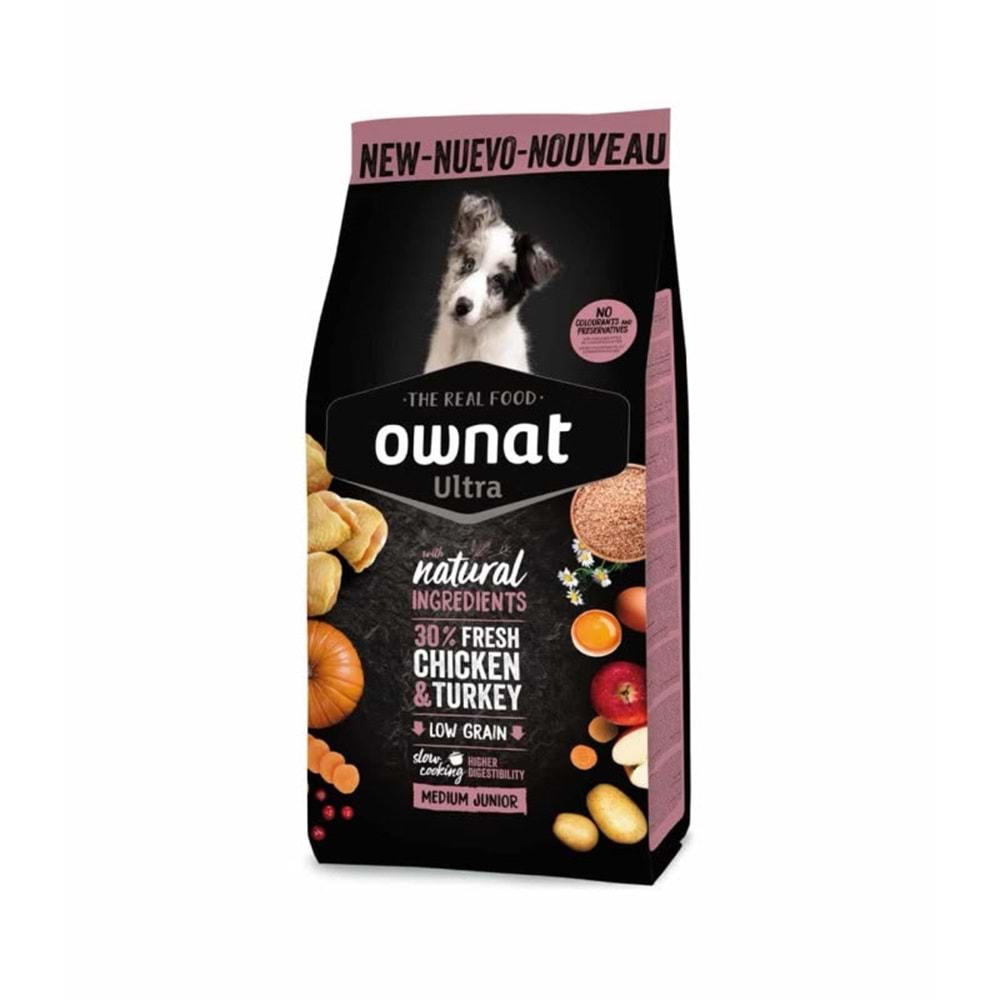 OWNAT ULTRA MEDIUM JUNIOR DOG 3KG