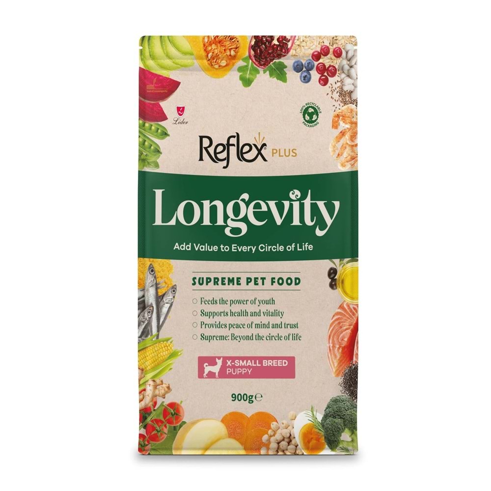 REFLEX PLUS LONGEVITY XS BREED PUPPY DOG 900GR