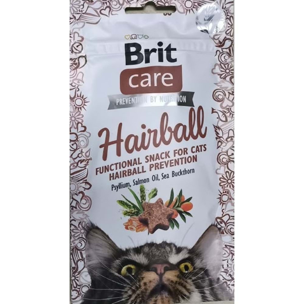 BRIT CARE SNACK HAIRBALL 50G
